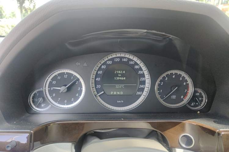 Used Mercedes-Benz E-Class 2011 E 200 L CGI Elegant Model Odometer Close Up