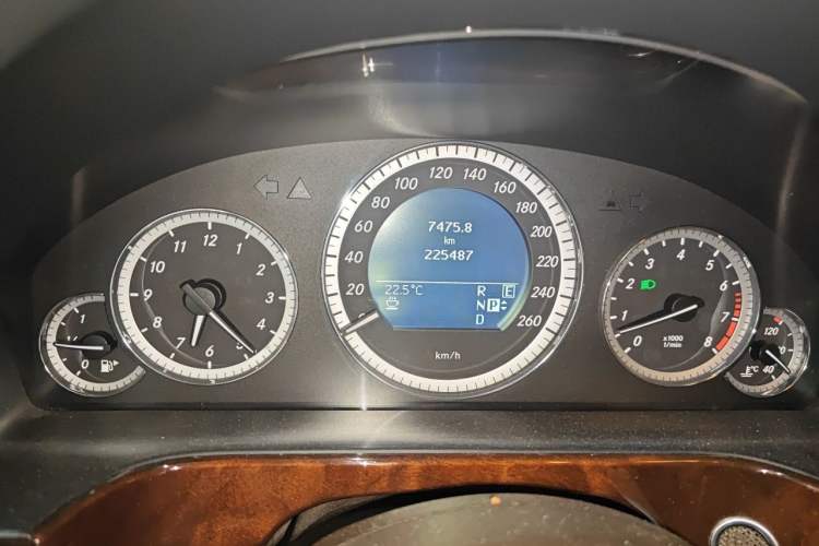Used Mercedes-Benz E-Class 2011 E 300 L Elegant Model Odometer Close Up