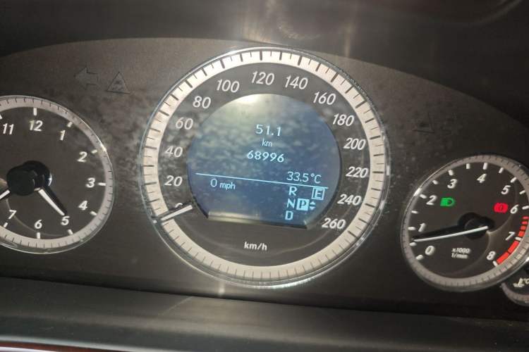 Used Mercedes-Benz E-Class 2011 E 300 L Elegant Model Odometer Close Up