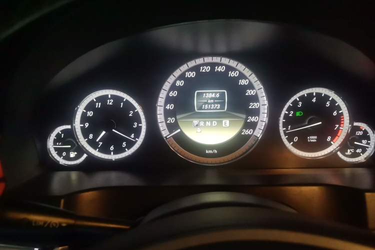 Used Mercedes-Benz E-Class 2011 E 260 CGI Convertible Edition Odometer Close Up
