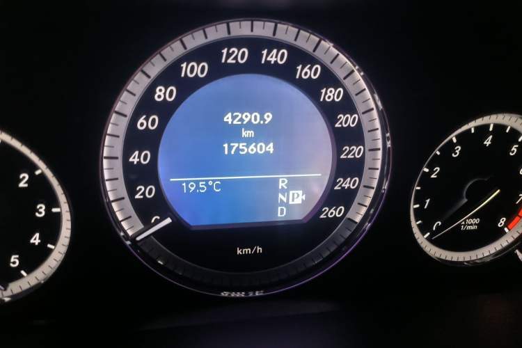 Used Mercedes-Benz E-Class 2011 E 300 L Elegant Model Odometer Close Up