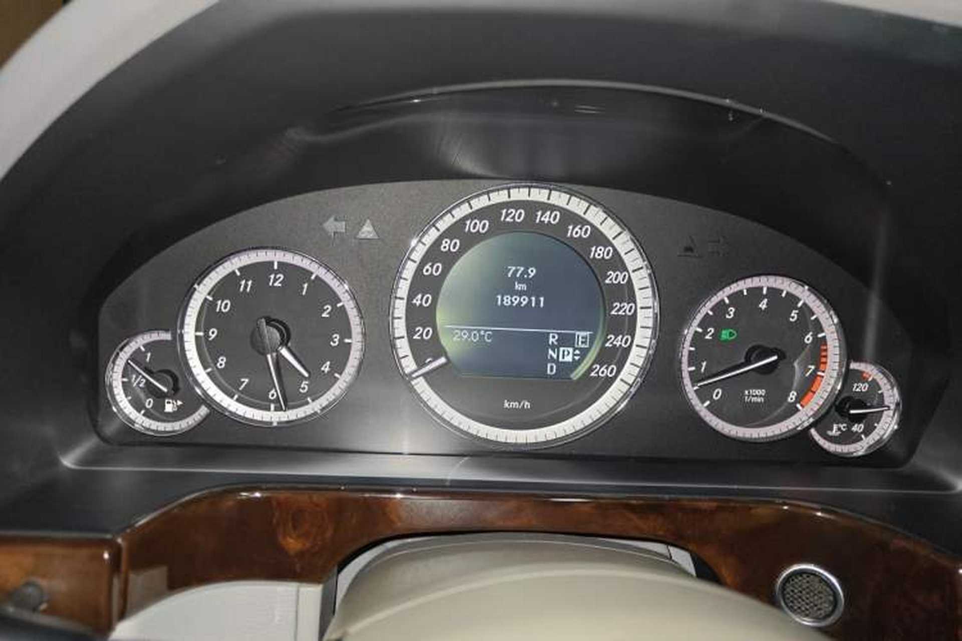 Used Mercedes-Benz E-Class 2011 E 300 L Elegant Model Odometer Close Up