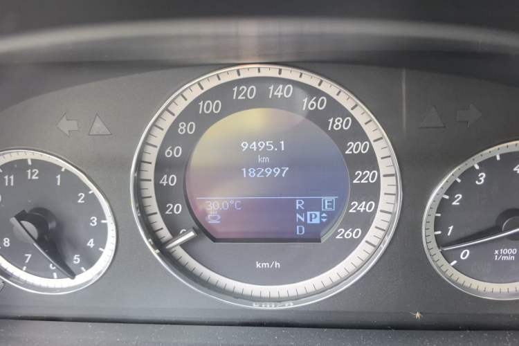 Used Mercedes-Benz E-Class 2011 E 300 L Elegant Model Odometer Close Up