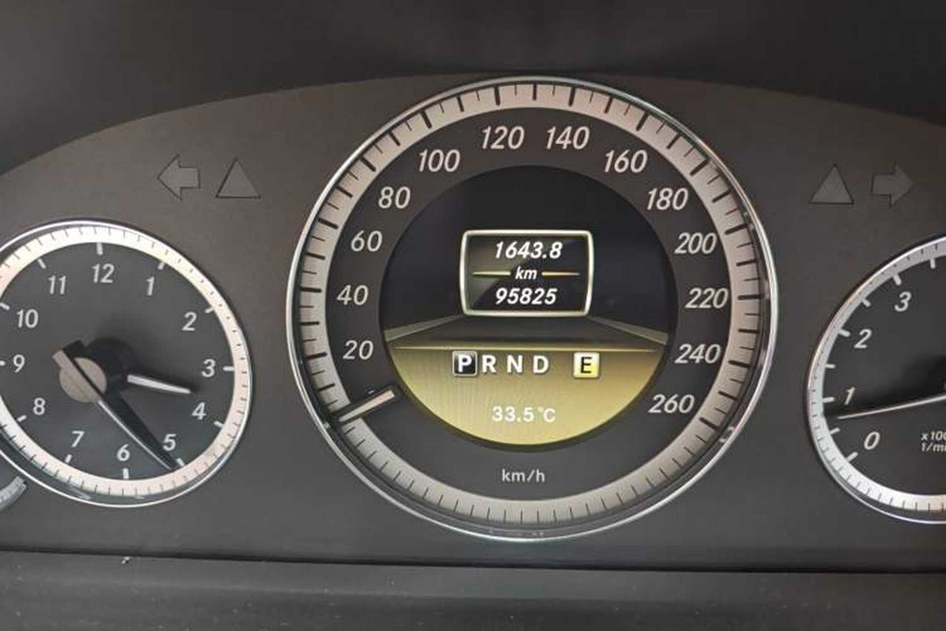 Used Mercedes-Benz E-Class 2011 E 260 CGI Convertible Edition Odometer Close Up