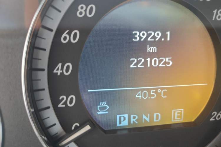 Used Mercedes-Benz E-Class 2011 E 200 L CGI Elegant Model Odometer Close Up