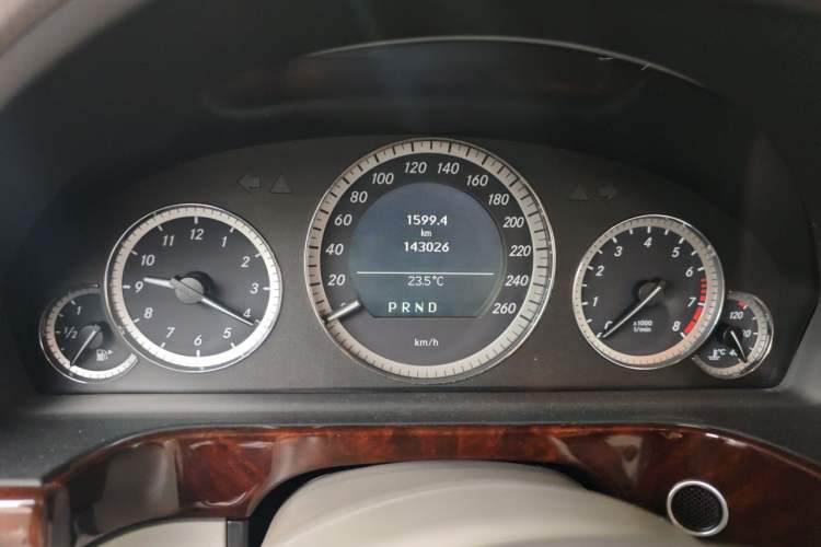 Used Mercedes-Benz E-Class 2011 E 200 L CGI Elegant Model Odometer Close Up