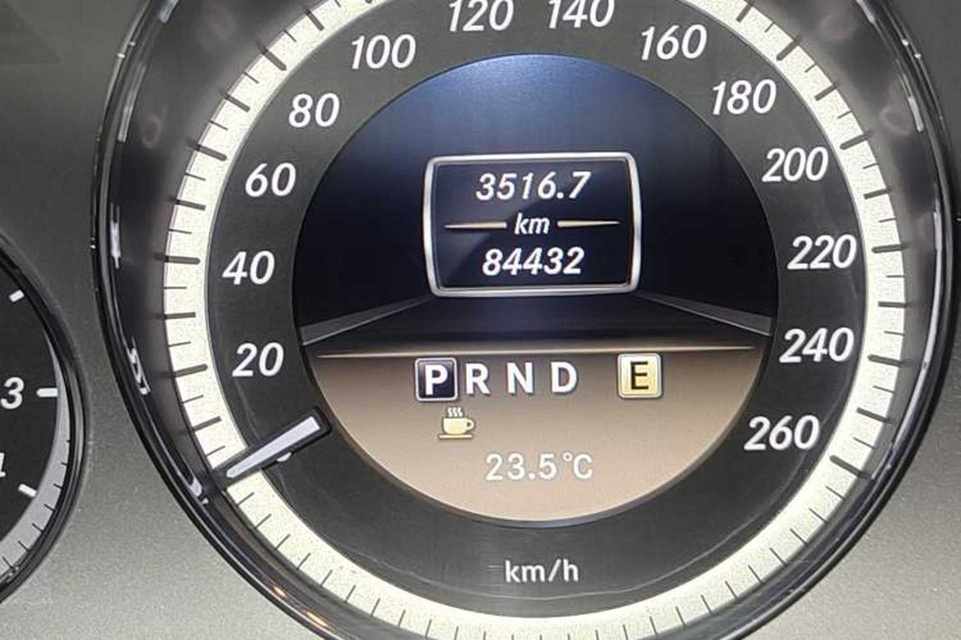 Used Mercedes-Benz E-Class 2011 E 260 CGI Convertible Edition Odometer Close Up