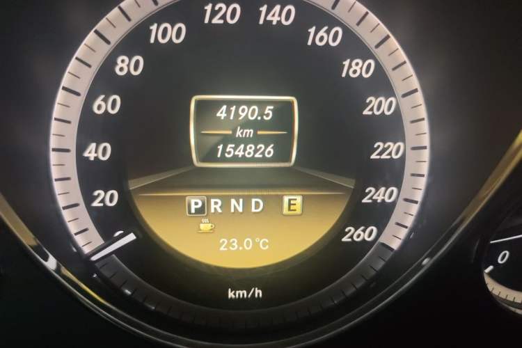 Used Mercedes-Benz E-Class 2011 E 260 CGI Convertible Edition Odometer Close Up