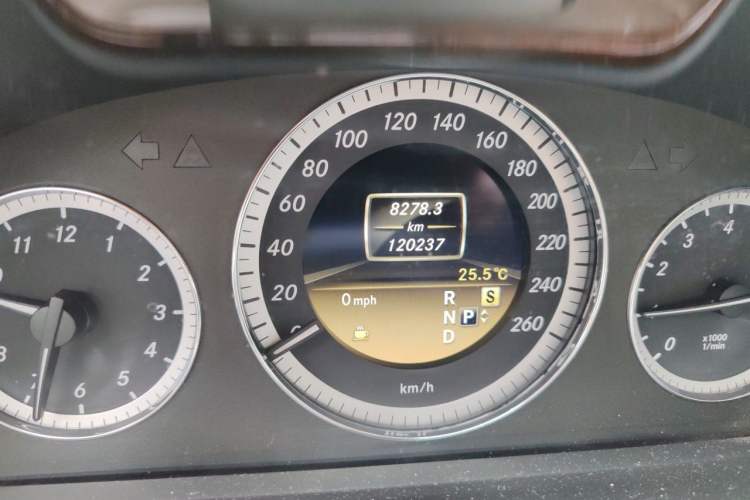 Used Mercedes-Benz E-Class 2012 E 300 L Elegant Model Odometer Close Up