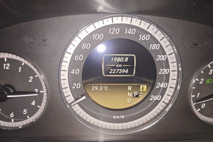 Used Mercedes-Benz E-Class 2012 E 300 L Elegant Model Odometer Close Up