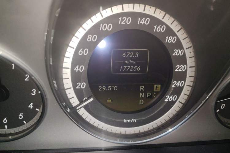 Used Mercedes-Benz E-Class 2012 E 300 L Stylish Luxury Model Odometer Close Up
