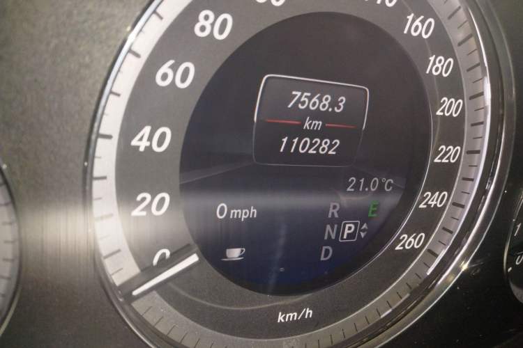 Used Mercedes-Benz E-Class 2012 E 300 L Elegant Model Odometer Close Up