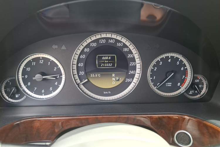 Used Mercedes-Benz E-Class 2012 E 300 L Elegant Model Odometer Close Up