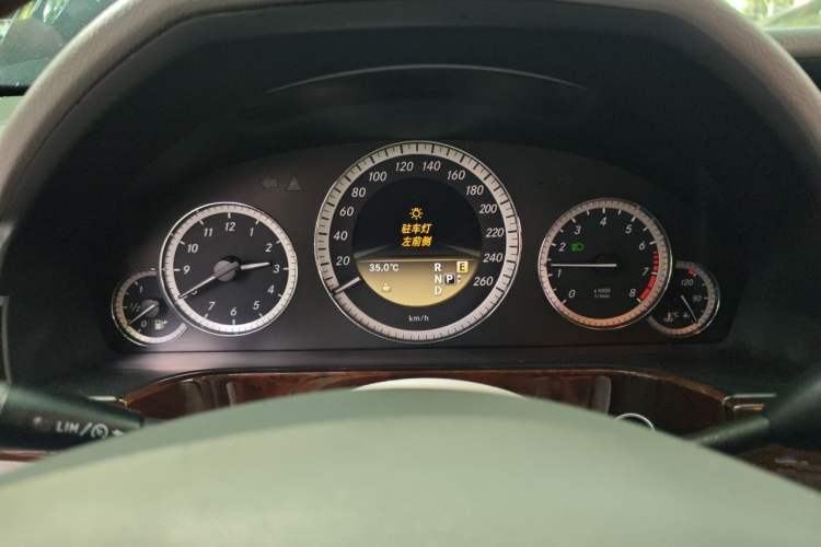 Used Mercedes-Benz E-Class 2012 E 200 L CGI Elegant Model Odometer Close Up