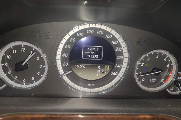 Used Mercedes-Benz E-Class 2012 E 200 L CGI Elegant Model Odometer Close Up