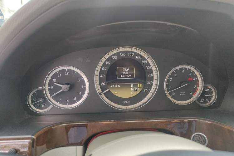 Used Mercedes-Benz E-Class 2012 E 300 L Elegant Model Odometer Close Up