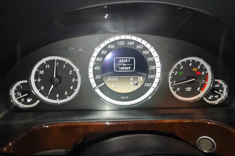 Used Mercedes-Benz E-Class 2012 E 200 L CGI Elegant Model Odometer Close Up
