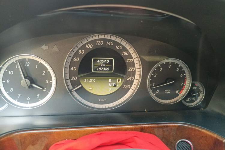 Used Mercedes-Benz E-Class 2012 E 200 L CGI Elegant Model Odometer Close Up