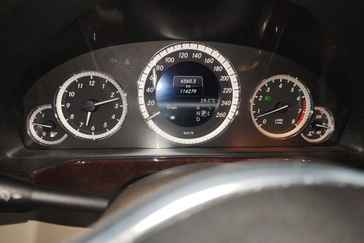 Used Mercedes-Benz E-Class 2012 E 300 L Elegant Model Odometer Close Up