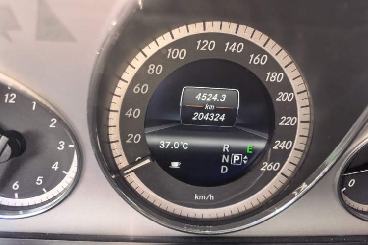 Used Mercedes-Benz E-Class 2012 E 300 L Stylish Luxury Model Odometer Close Up