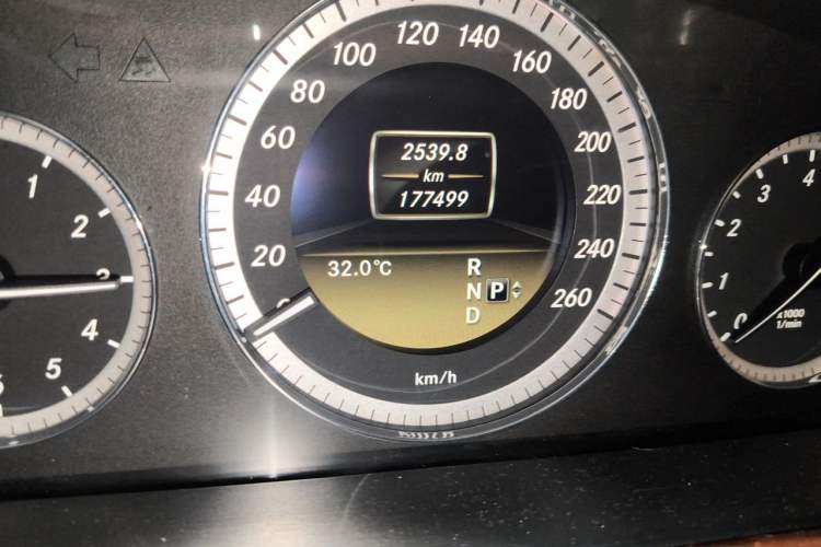 Used Mercedes-Benz E-Class 2012 E 300 L Elegant Model Odometer Close Up