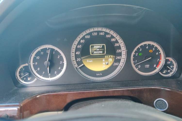 Used Mercedes-Benz E-Class 2012 E 300 L Elegant Model Odometer Close Up