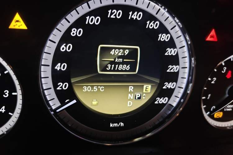 Used Mercedes-Benz E-Class 2012 E 300 L Elegant Model Odometer Close Up