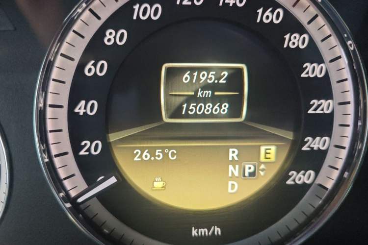 Used Mercedes-Benz E-Class 2012 E 300 L Elegant Model Odometer Close Up