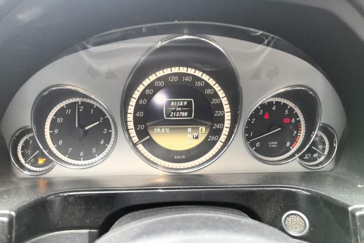 Used Mercedes-Benz E-Class 2012 E 300 L Fashion Model Odometer Close Up