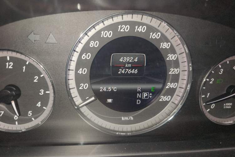 Used Mercedes-Benz E-Class 2012 E 300 L Elegant Model Odometer Close Up