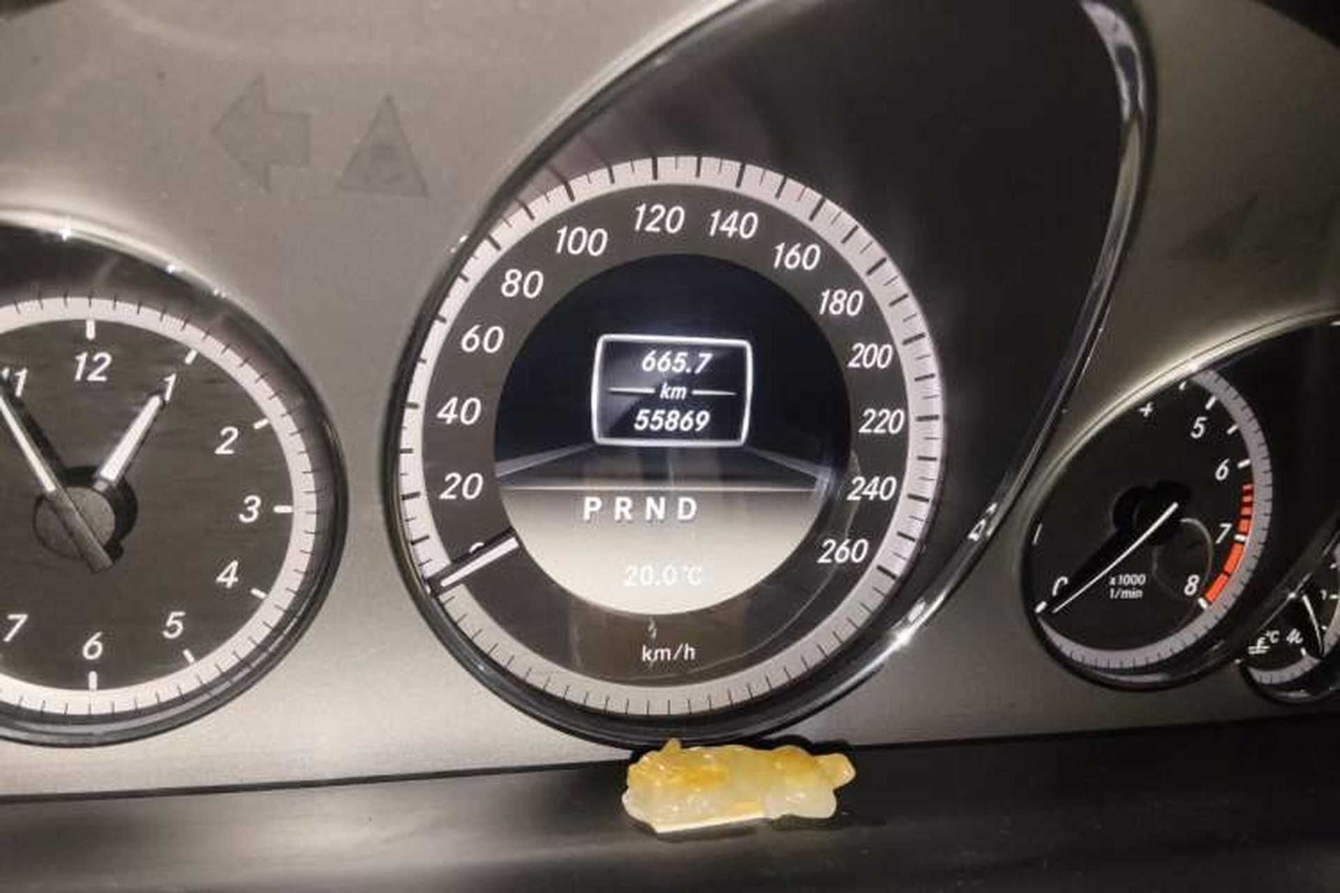 Used Mercedes-Benz E-Class 2012 E 260 CGI Convertible Odometer Close Up