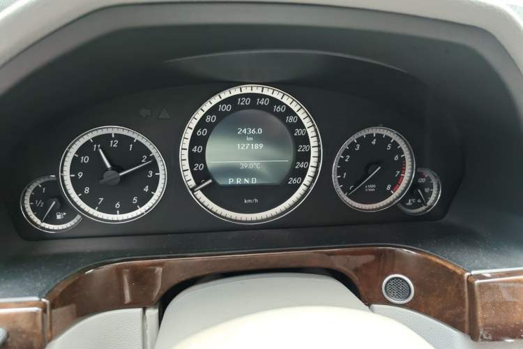Used Mercedes-Benz E-Class 2012 E 200 L CGI Elegant Model Odometer Close Up