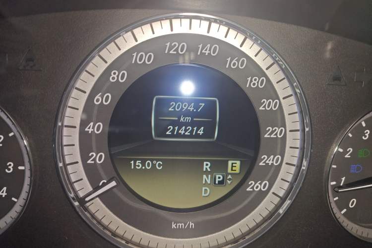 Used Mercedes-Benz E-Class 2012 E 300 L Elegant Model Odometer Close Up