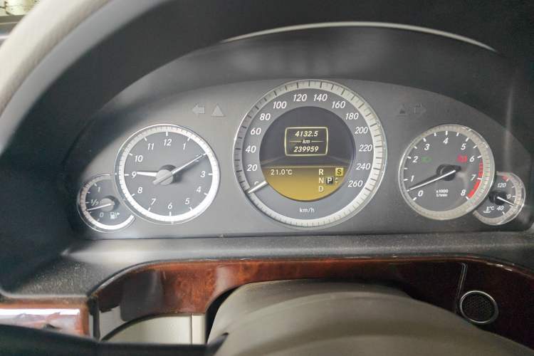 Used Mercedes-Benz E-Class 2012 E 300 L Elegant Model Odometer Close Up
