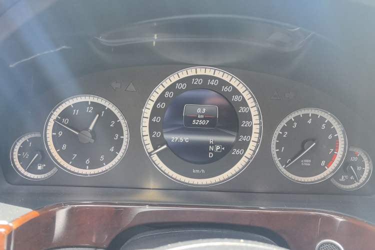 Used Mercedes-Benz E-Class 2012 E 300 L Elegant Model Odometer Close Up