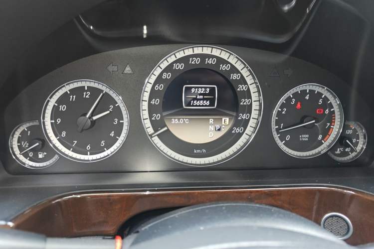 Used Mercedes-Benz E-Class 2012 E 200 L CGI Elegant Model Odometer Close Up