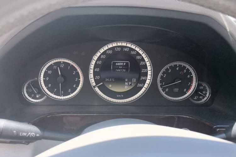 Used Mercedes-Benz E-Class 2012 E 300 L Elegant Model Odometer Close Up