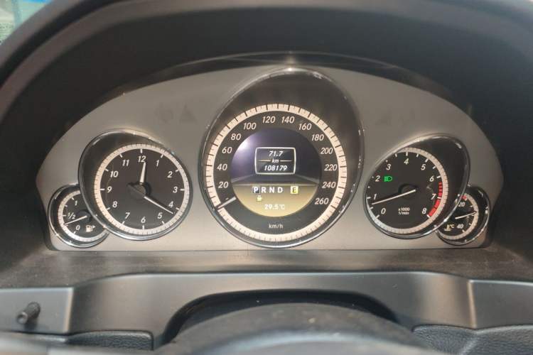Used Mercedes-Benz E-Class 2012 E 260 CGI Convertible Odometer Close Up