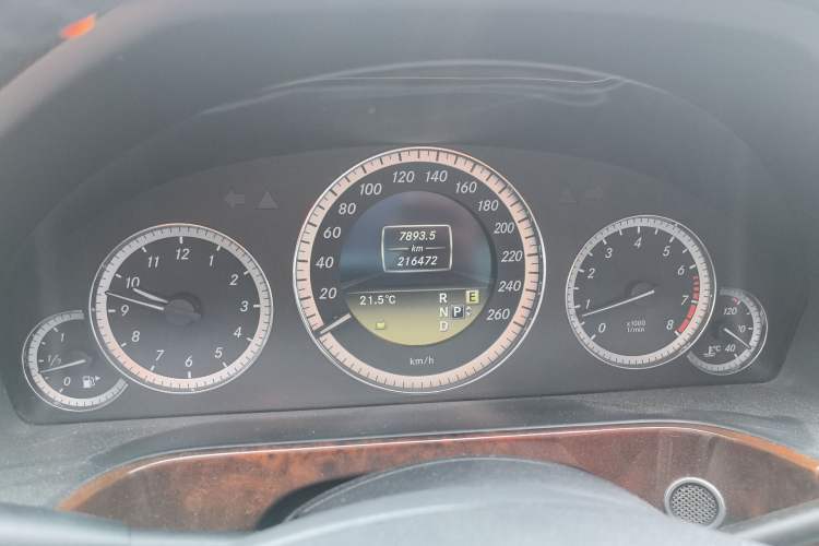 Used Mercedes-Benz E-Class 2012 E 200 L CGI Elegant Model Odometer Close Up