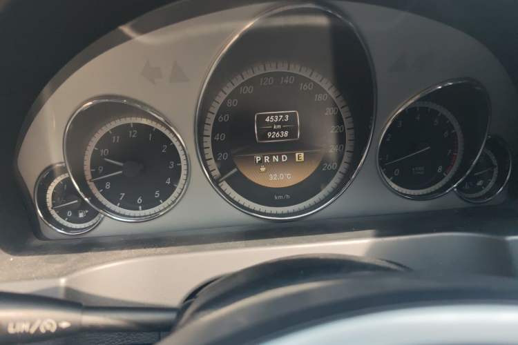 Used Mercedes-Benz E-Class 2012 E 260 CGI Coupe Odometer Close Up
