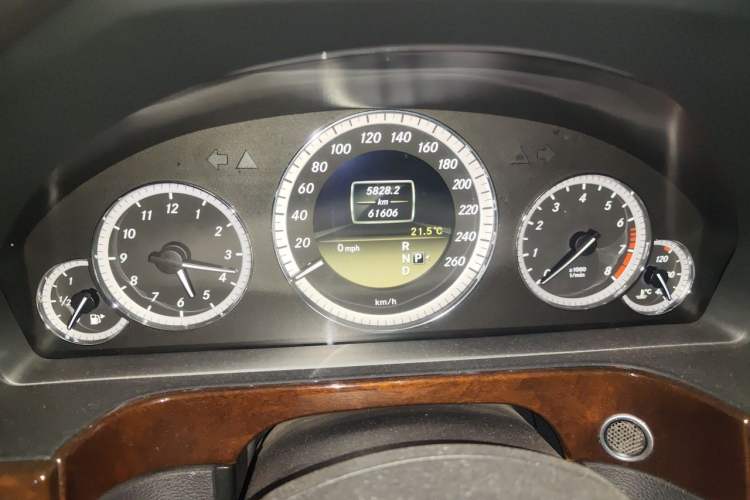 Used Mercedes-Benz E-Class 2012 E 300 L Elegant Model Odometer Close Up