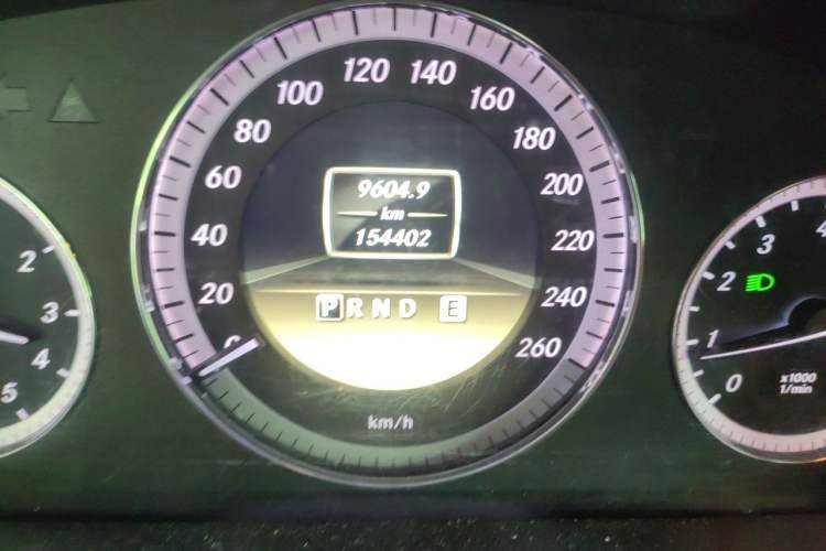 Used Mercedes-Benz E-Class 2012 E 260 CGI Convertible Odometer Close Up
