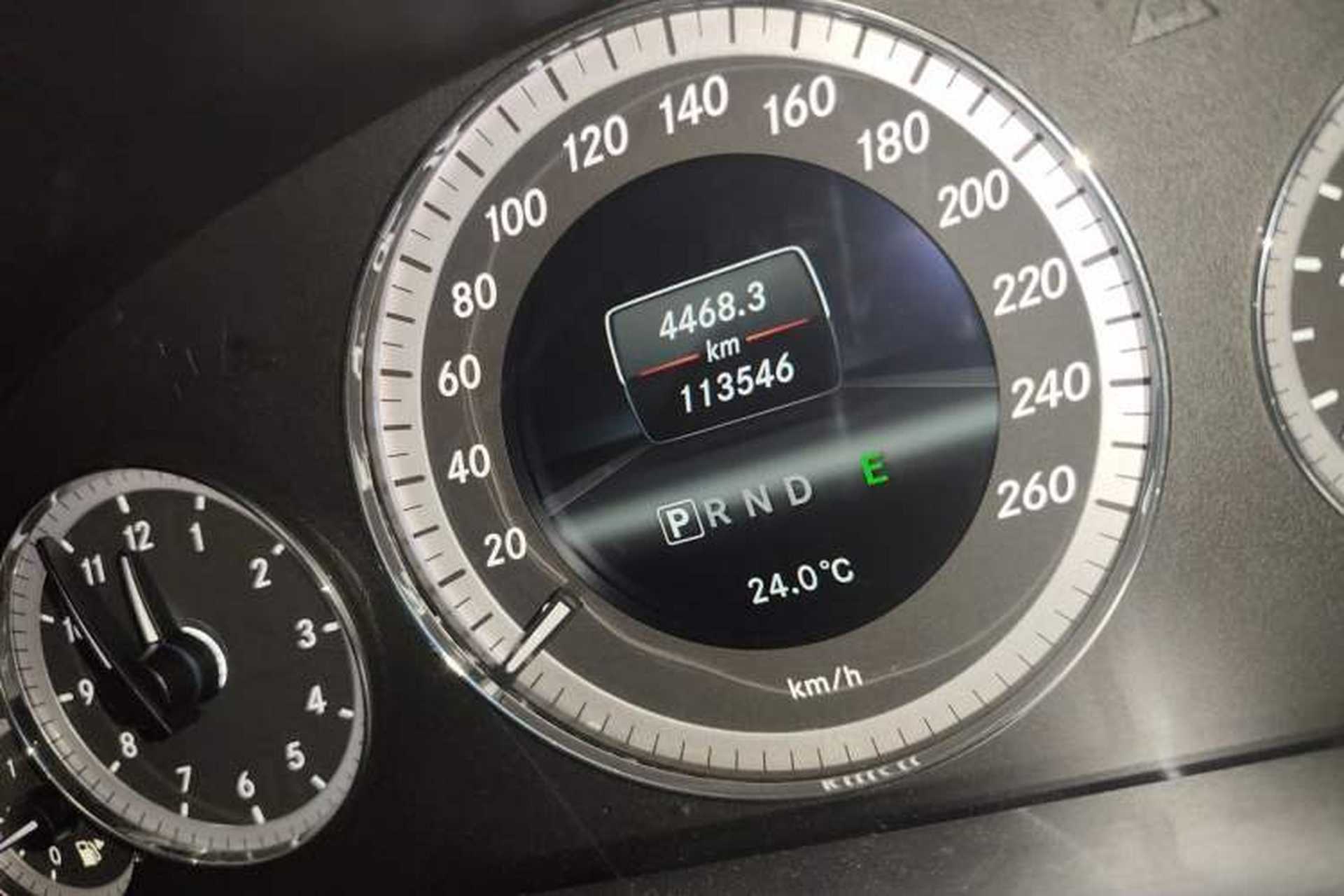 Used Mercedes-Benz E-Class 2012 E 200 CGI Coupe Odometer Close Up