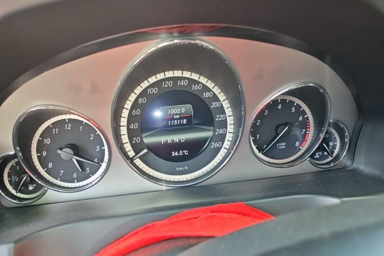 Used Mercedes-Benz E-Class 2012 E 200 CGI Coupe Odometer Close Up
