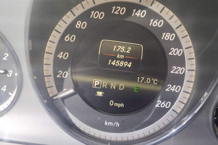 Used Mercedes-Benz E-Class 2012 E 200 CGI Coupe Odometer Close Up