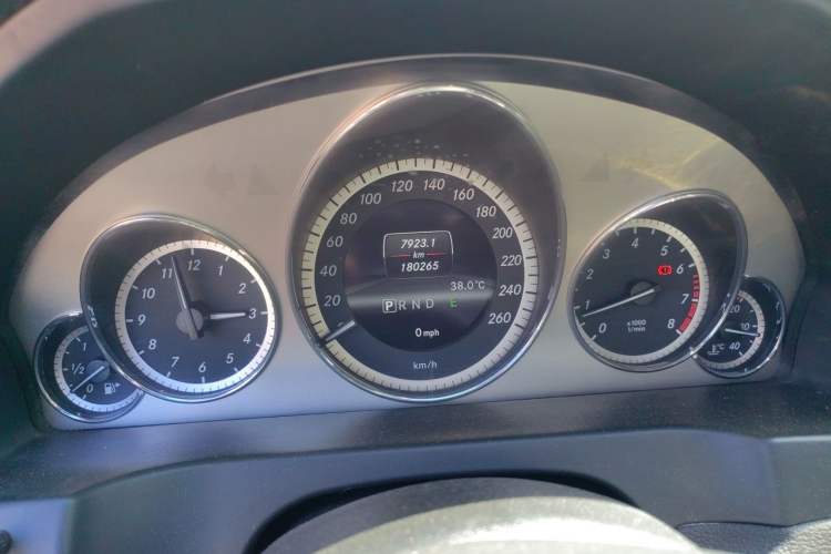 Used Mercedes-Benz E-Class 2012 E 200 CGI Coupe Odometer Close Up