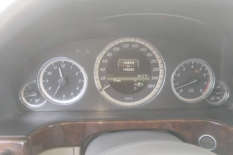 Used Mercedes-Benz E-Class 2013 E 300 L Elegant Model Odometer Close Up