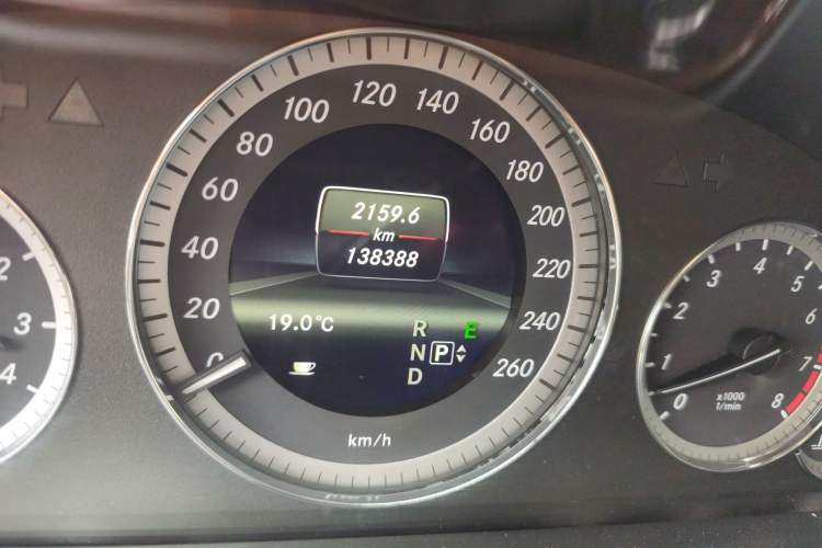 Used Mercedes-Benz E-Class 2013 E 300 L Elegant Model Odometer Close Up