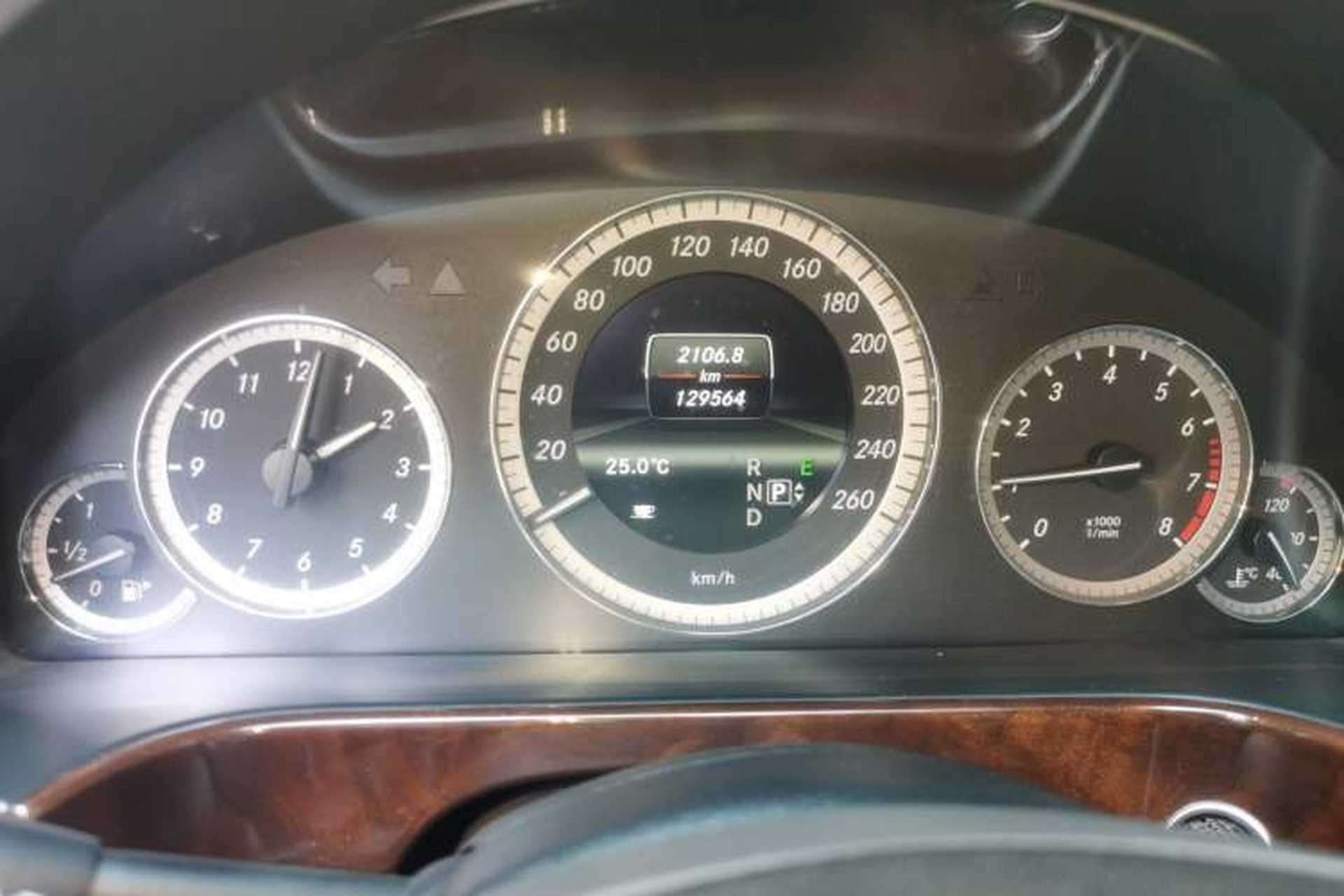 Used Mercedes-Benz E-Class 2013 E 300 L Elegant Model Odometer Close Up