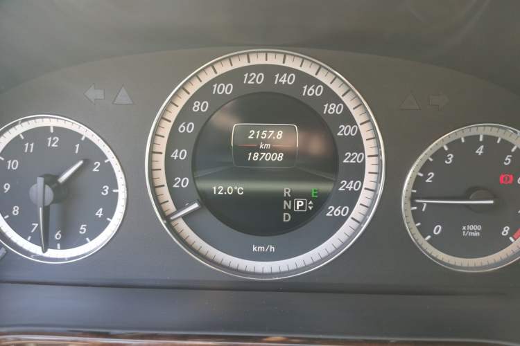 Used Mercedes-Benz E-Class 2013 E 260 L CGI Elegant Model Odometer Close Up